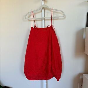 Red Spaghetti Strap Dress free people